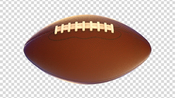 Spinning American Football Ball