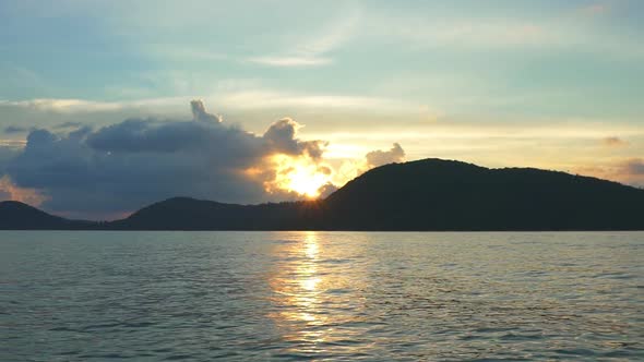 Sunset Over the Samui Island Thailand