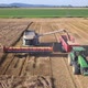 Aerial Combine Harvester in Action - VideoHive Item for Sale
