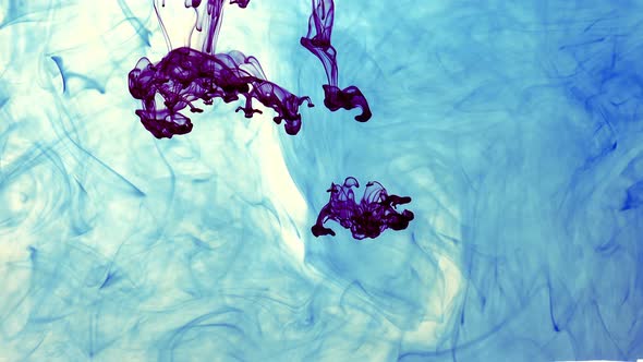 Abstract Ink Drops In Aquarium Water alt