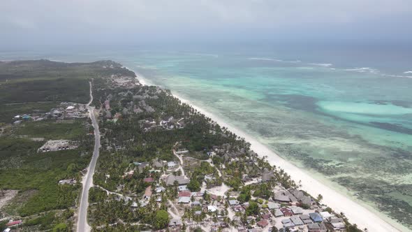 Indian Ocean Near the Shore of Zanzibar Tanzania