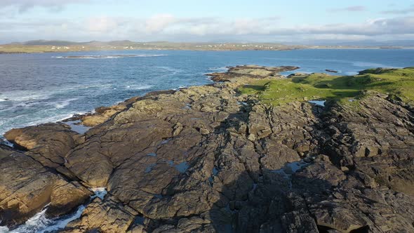 The Beautiful Island Inishbarnog at Rossbeg in County Donegal  Ireland