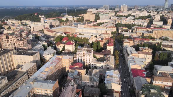 Kyiv, Ukraine Aerial View of the City. Kiev