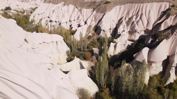 Cappadocia Landscape Aerial View. Turkey. Goreme National Park