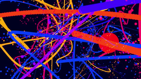 Abstract Line Particle Background