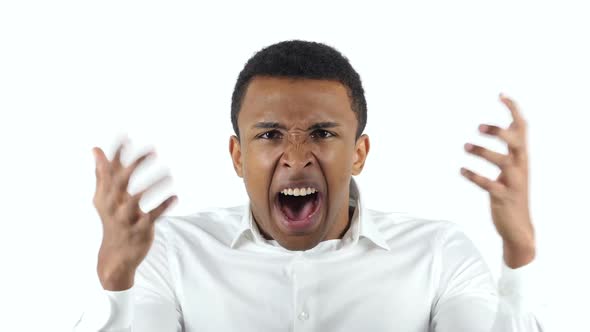 Angry Black Man Yelling