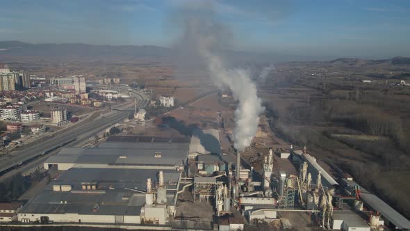 Aerial Factory View