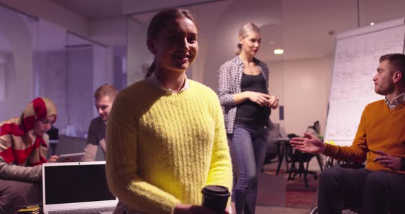 Portrait of a Young Businesswoman As a Team Leader Looking at Camera and Smiling