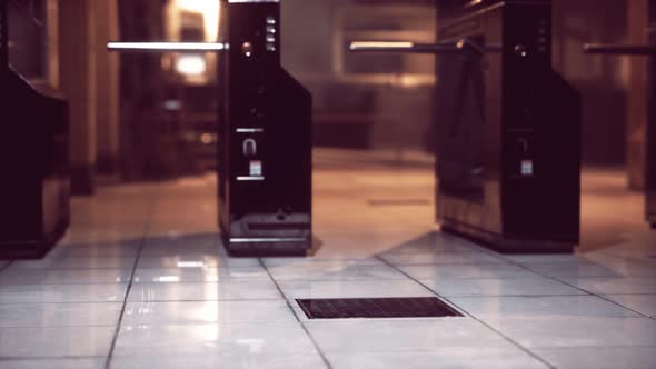 Empty Metro Station During the Coronavirus Covid19 Pandemic alt