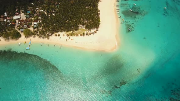 Beautiful Tropical Island with Beach.