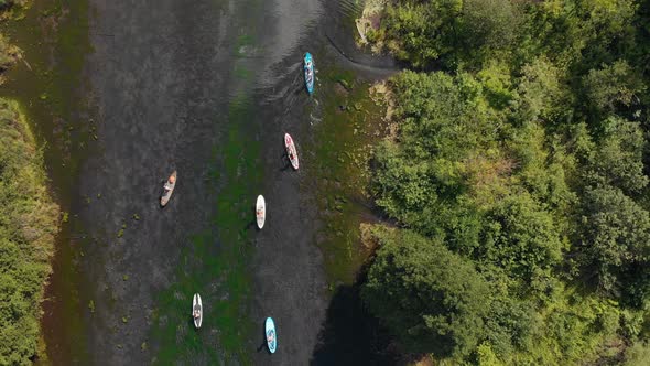 People Sailing on the Boats on River