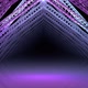 Futuristic fantasy tunnel made of metal structures with neon lighting - VideoHive Item for Sale