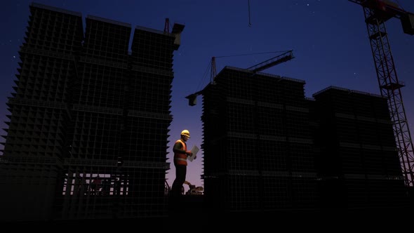 Construction Engineer Silhouette