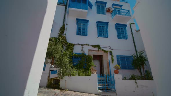 Traditional Sidi Bou Said houses, Tunisia