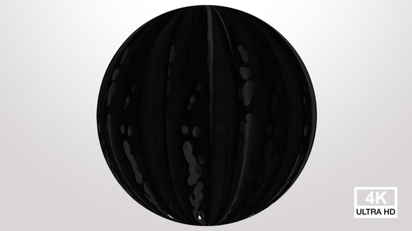 Black Paint Splash Sphere