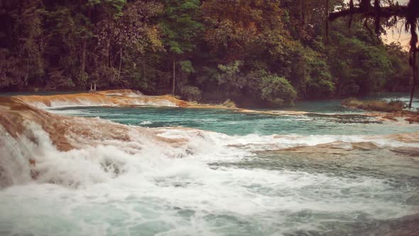 View of magnificent waterfall