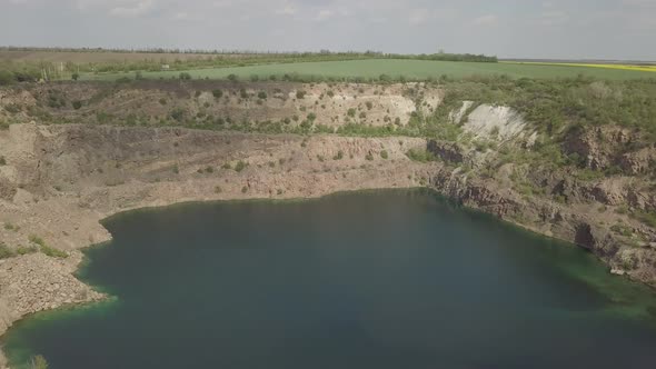 Radon Lake Near Southern Bug River in Mihiia Village Ukraine