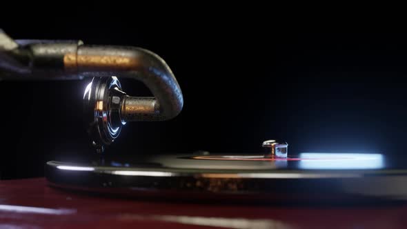 Playing Music On Gramophone 