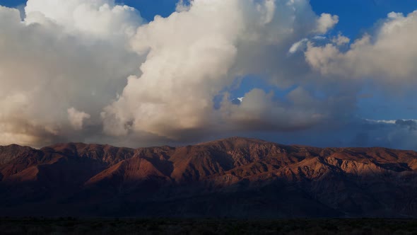 Mountain Sunset Clouds Time Lapse