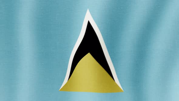 The National Flag of Saint Lucia alt