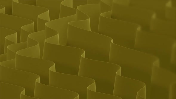 3D Wave Elegant Yellow Background