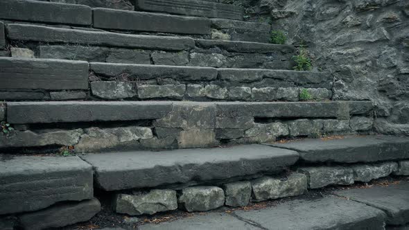 Old Steps Leading Up To Building