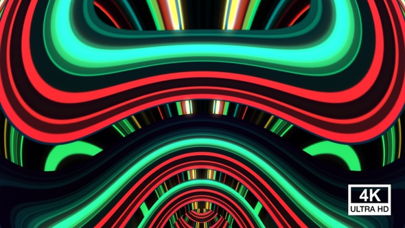 Abstract Colorful Lights Reveal 4K