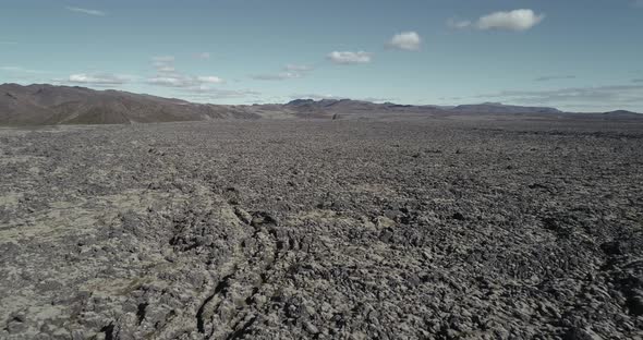 Lava Field in the Southeast Part of Iceland