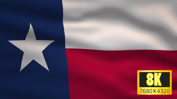 8K Texas State Flag Background