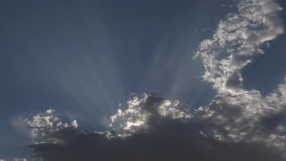 Impressive Sky And Beams Of Light