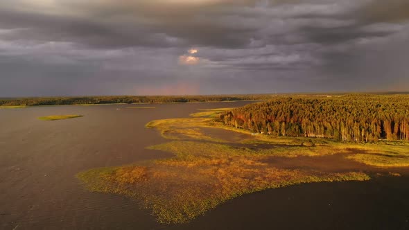 Aerial View of the Storm Clouds