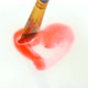 Painting Watercolor Of Heart Shape With Brush - VideoHive Item for Sale