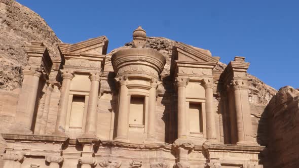 Ad Deir Monastery a Monumental Building Carved Out of Rock in the City of Petra