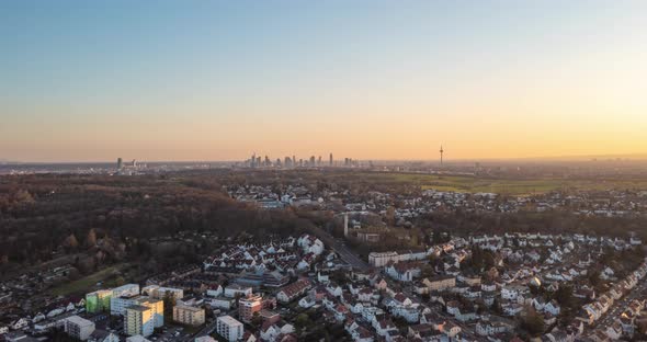 Buildings in Residential Neighborhoods Near Frankfurt Am Main Germany City Center in Beautiful