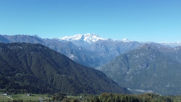 Aerial View Of Monte Rosa Massive