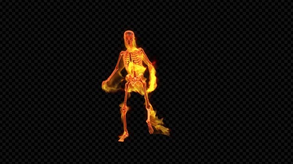 Fiery Skeleton Break Dance alt