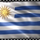 Uruguay waving flag looped - VideoHive Item for Sale