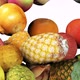 4K Falling Fruits and Vegetables Transition - VideoHive Item for Sale