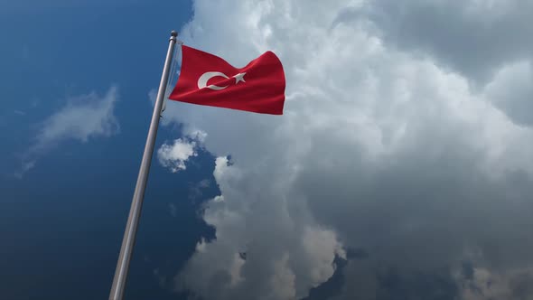 Turkey Flag Waving 2K