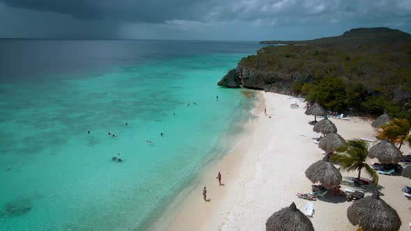 Cas Abou Beach on the Caribbean Island of Curacao Playa Cas Abou in Curacao Caribbean Tropical White