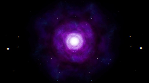 Neon Nebula Space Background Loop 4K
