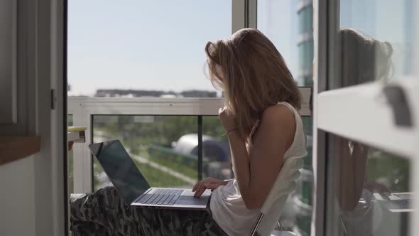 Woman Working At Home