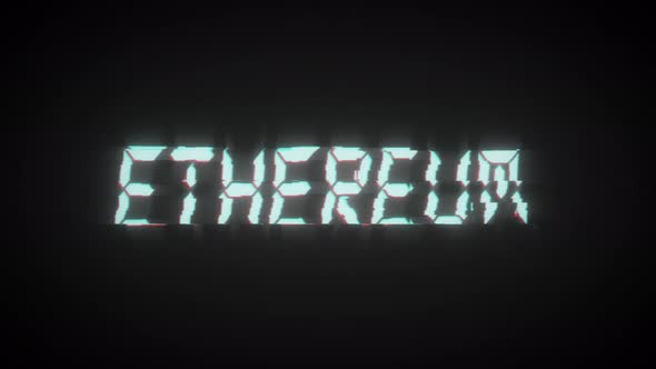 Ethereum Inscription on a Black Background