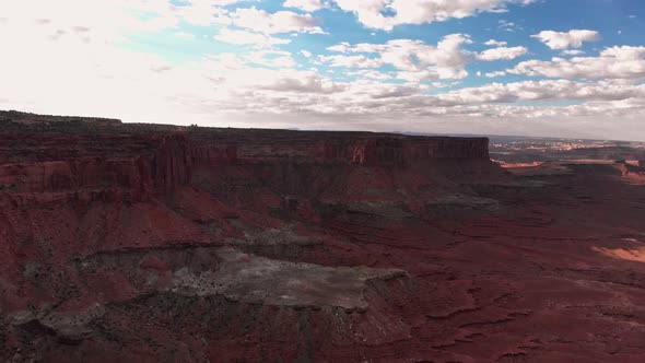 Aerial View of White Rim Overlook Moab