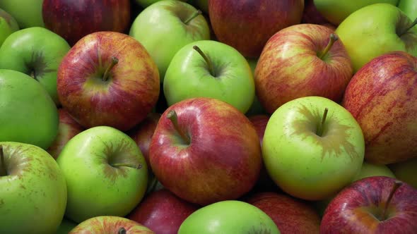 Apples At The Market Moving Shot