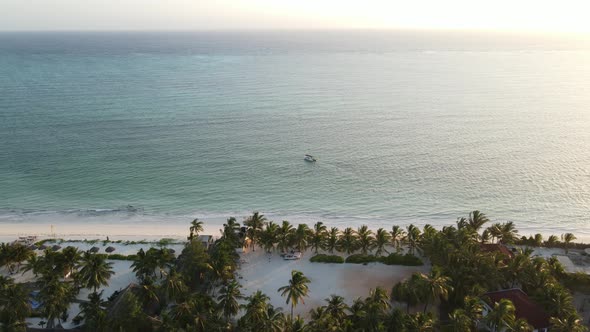 Zanzibar Tanzania  Aerial View of the Indian Ocean