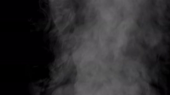 Smoke or Steam on Transparent Background with Alpha Channel.