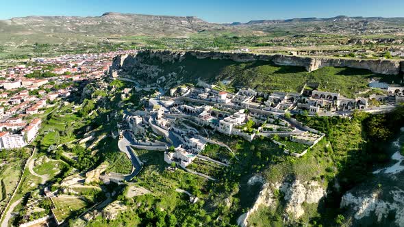 Great hotel in Cappadocia Aerial View 4 K Urgup City