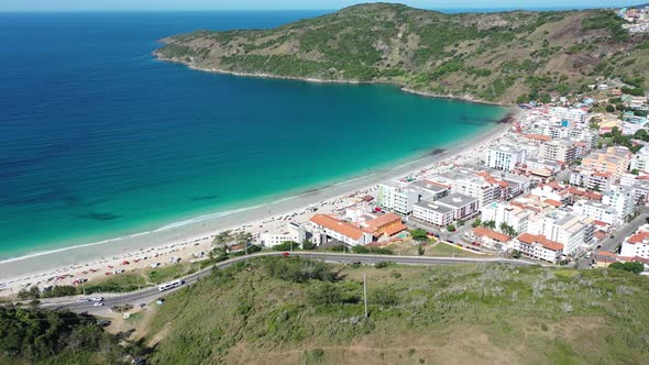 Coast city of Lakes Region tourism landmark of Rio de Janeiro Brazil