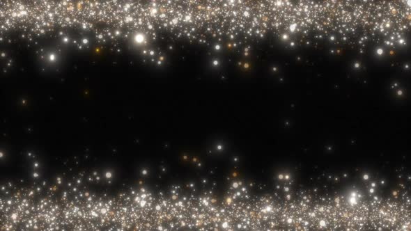 Golden Christmas Particles Frame alt
